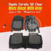 Toyota Corolla 9D Floor Mats 2015-24 Premium Custom Fit Black Mats